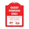 Signmission Guest Parking Unauthorized Vehicles Towed Owner Expense W/ Graphic Alum, 24" L, 18" H, RW-1824-23928 A-DES-RW-1824-23928 - alternate 1